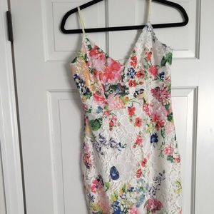 Lipstick Boutique lace dress multicolor florals
